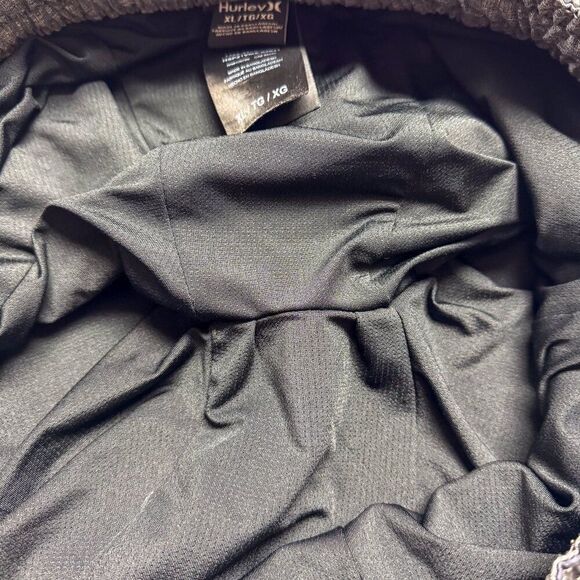 Hurley Swim Shorts Mens XL Gray Striped Lined Swim Trunks Beach‎ Pool Party - Picture 12 of 16